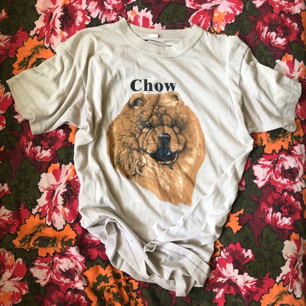 Vintage chow dog tee